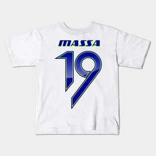 FELIPE MASSA # 19 _HELMET_2014 Kids T-Shirt